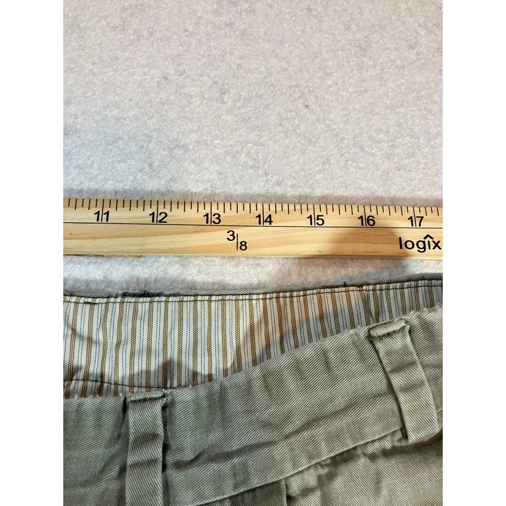 Bills Khakis M2 Classic Fit Chinos Mens 36 Green Olive Straight Leg Cotton Pants - Picture 6 of 9